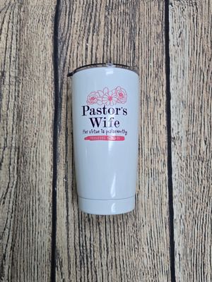 Pastor&#39;s Wife White Stainless Steel Drink