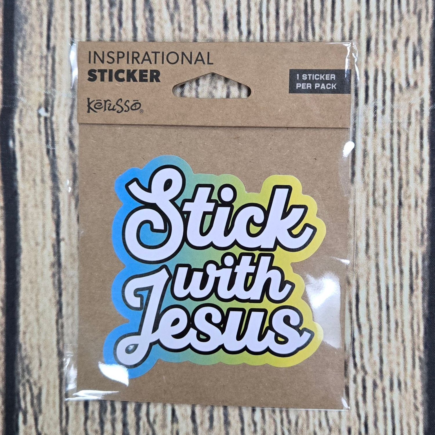 Kerusso Stick with Jesus Inspirational Sticker