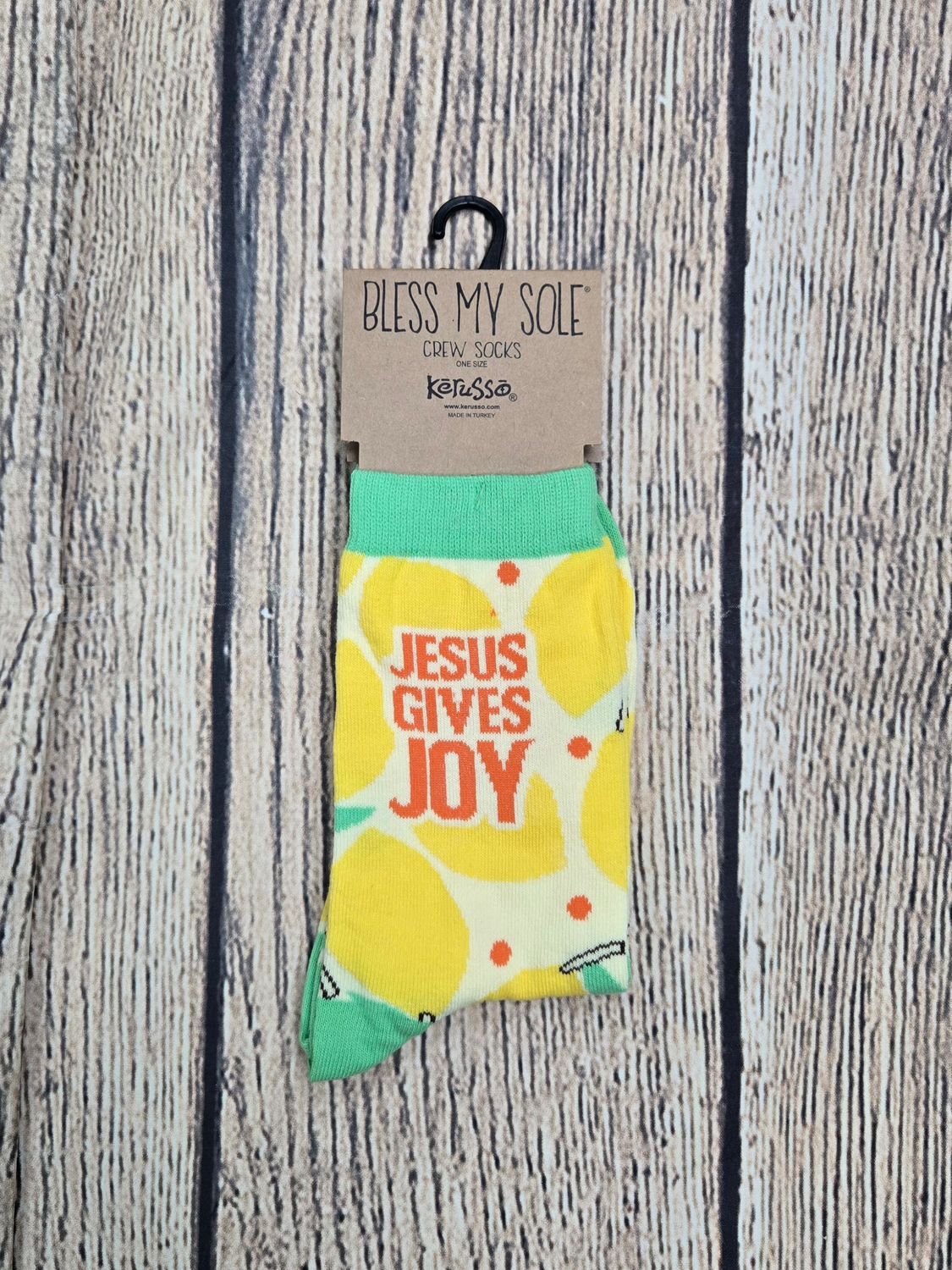 Jesus Gives Joy Bless My Sole Sock