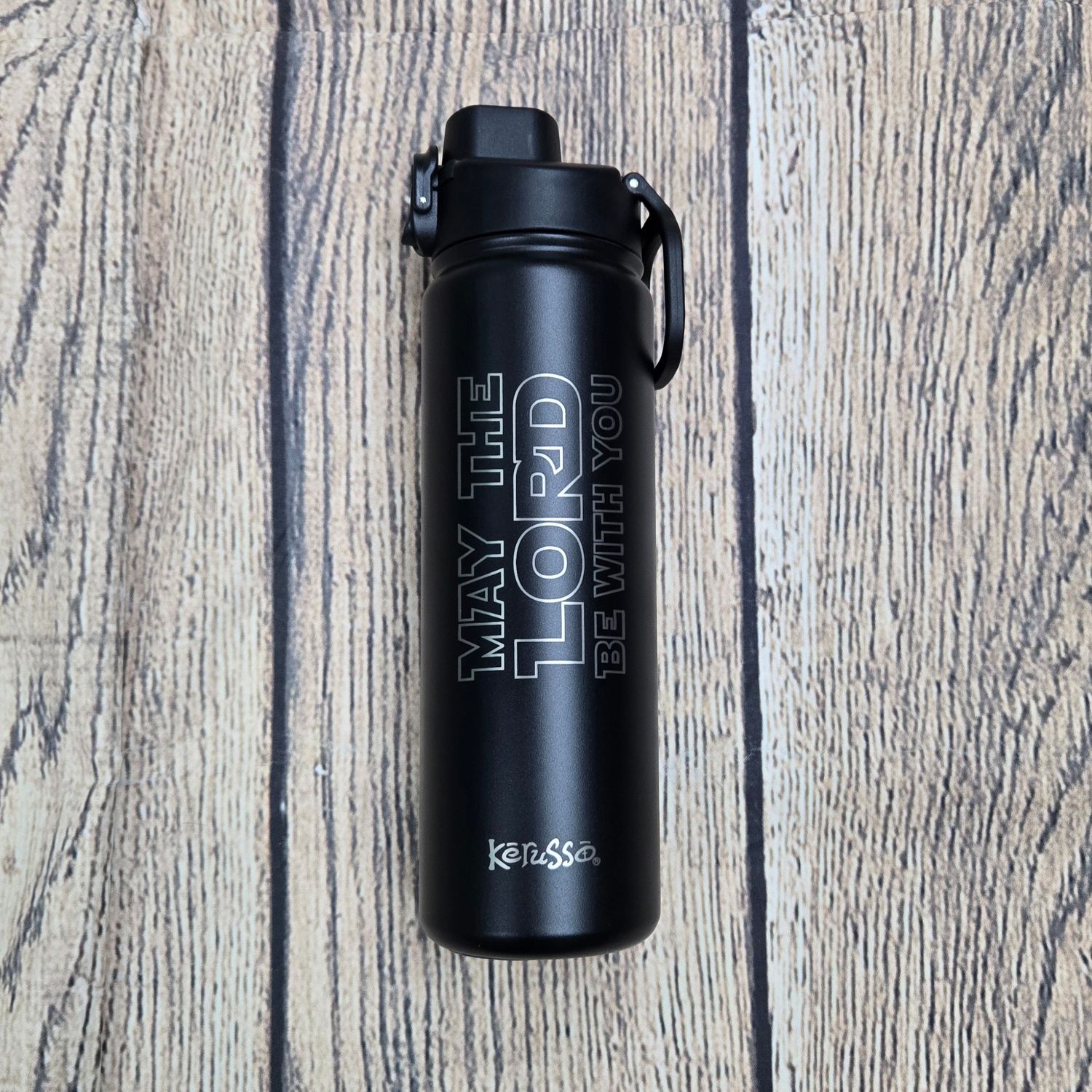 May The Lord Be With You Black 24 oz Stainless Steel Bottle