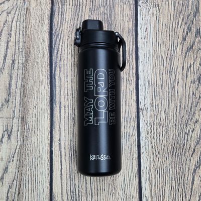 May The Lord Be With You Black 24 oz Stainless Steel Bottle