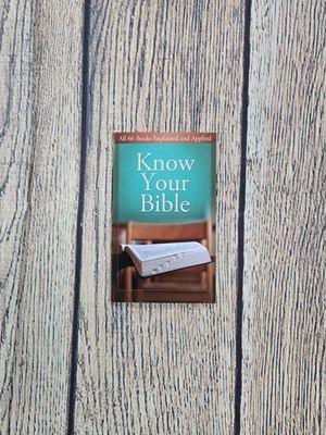 Know Your Bible by Barbour Publishing - Paperback - Great Condition