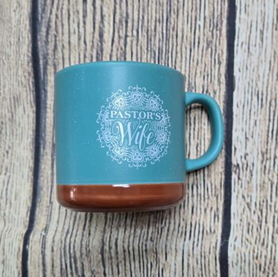 Pastor&#39;s Wife Light Aqua 13 oz Mug