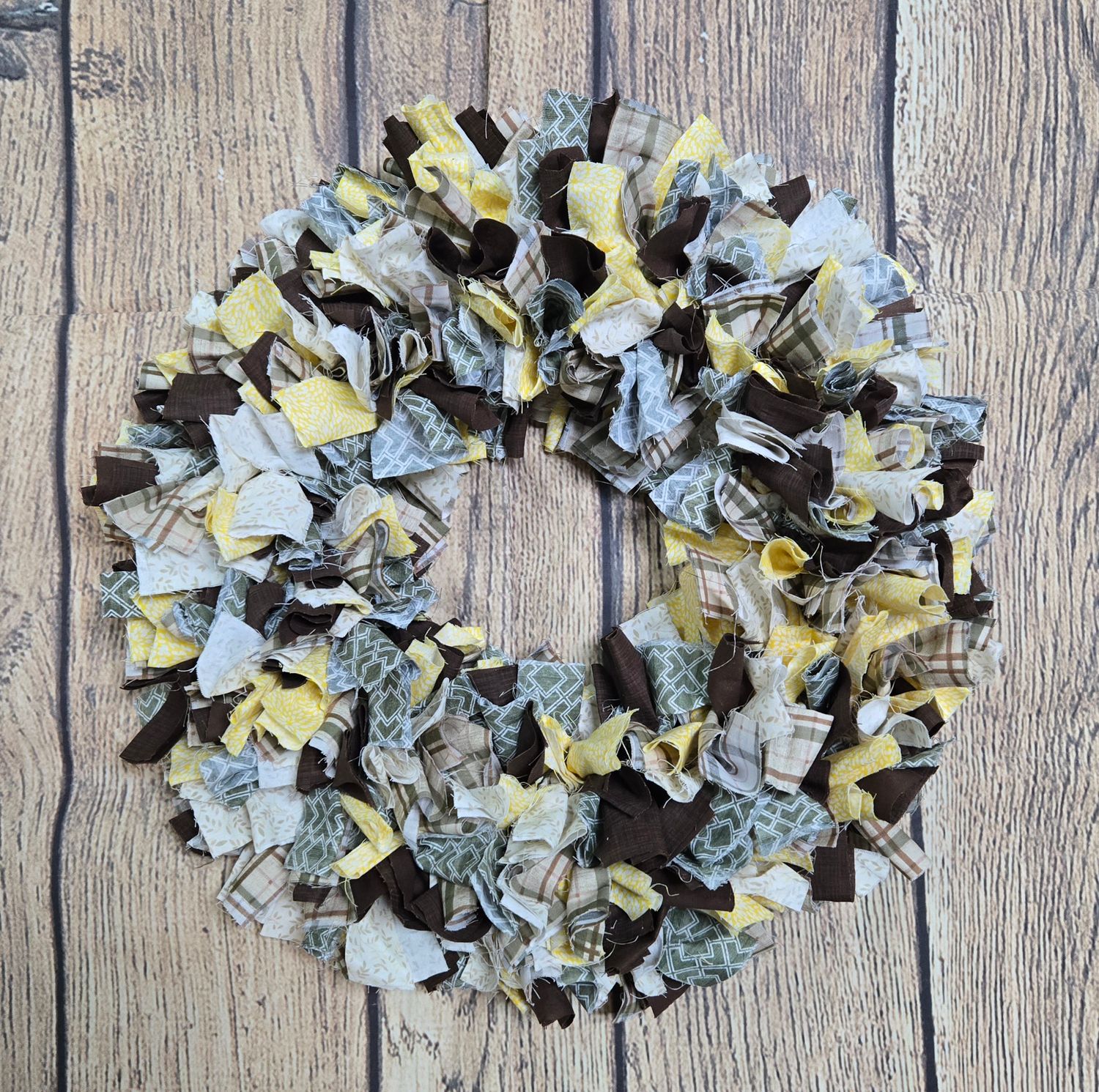 Natural Rag Wreath