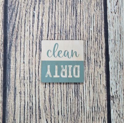 Dirty/Clean Square Magnet
