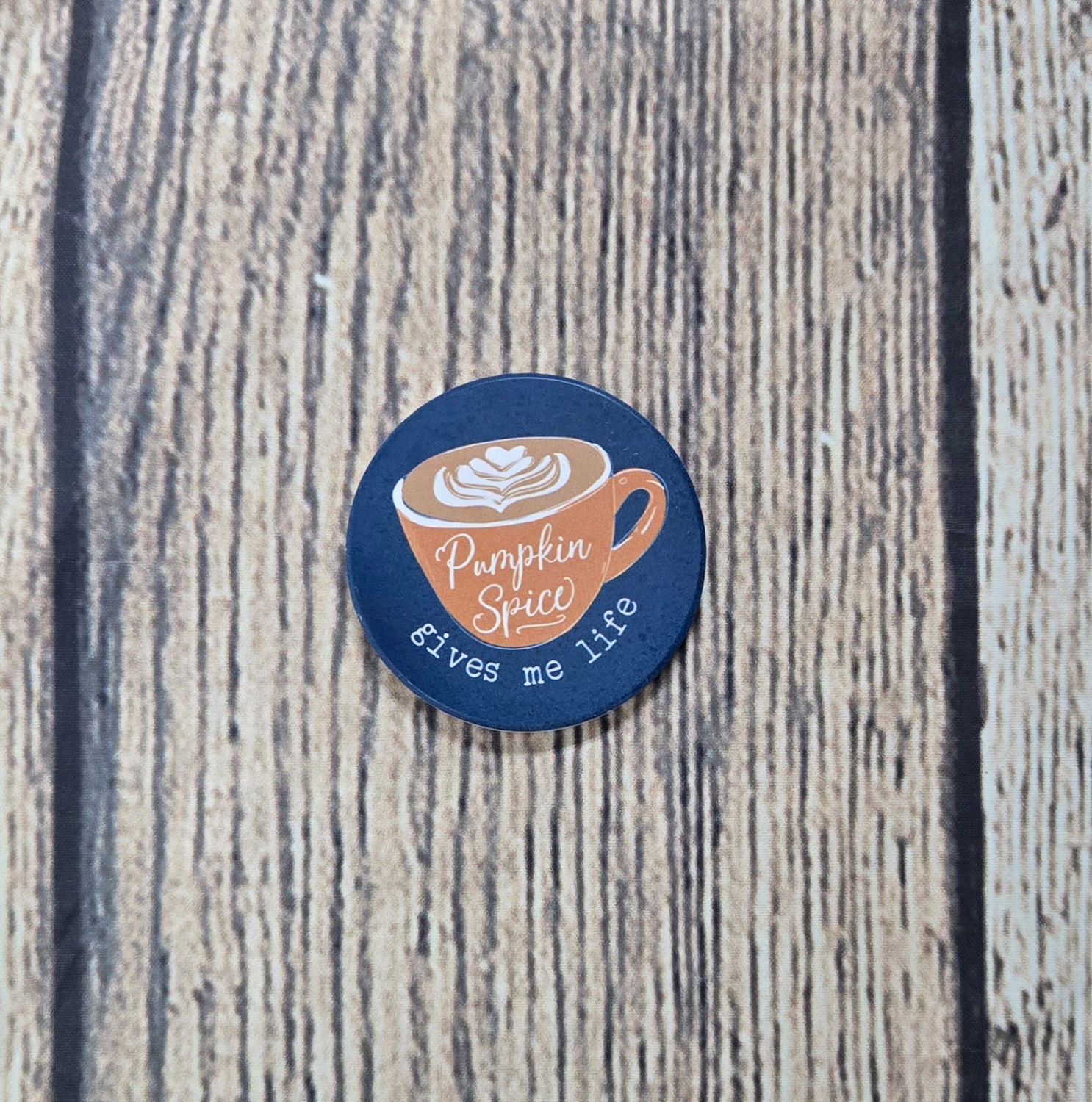 Pumpkin Spice Gives Me Life Car Coaster