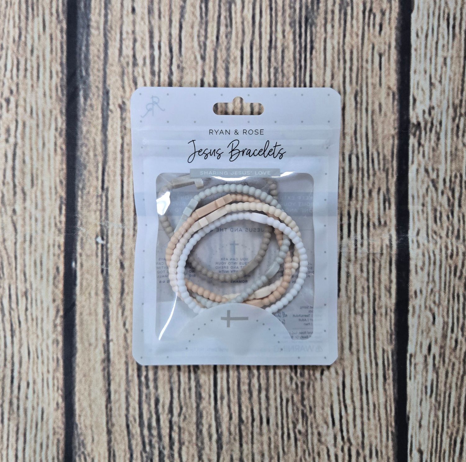 Ryan and Rose Jesus Bracelets - Serene - 5 Pack - Small