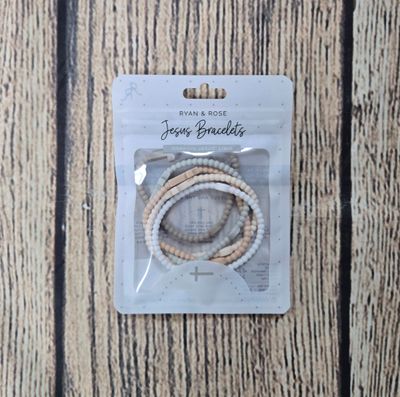 Ryan and Rose Jesus Bracelets - Serene - 5 Pack - Small