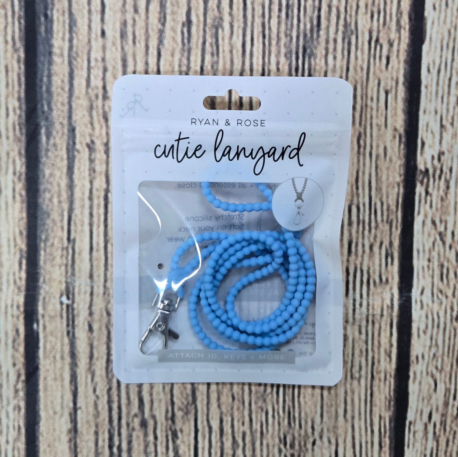 Ryan and Rose Cutie Silicone Adult Lanyard - Carolina