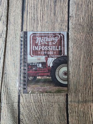 Nothing is Impossible Red Tractor Wirebound Journal