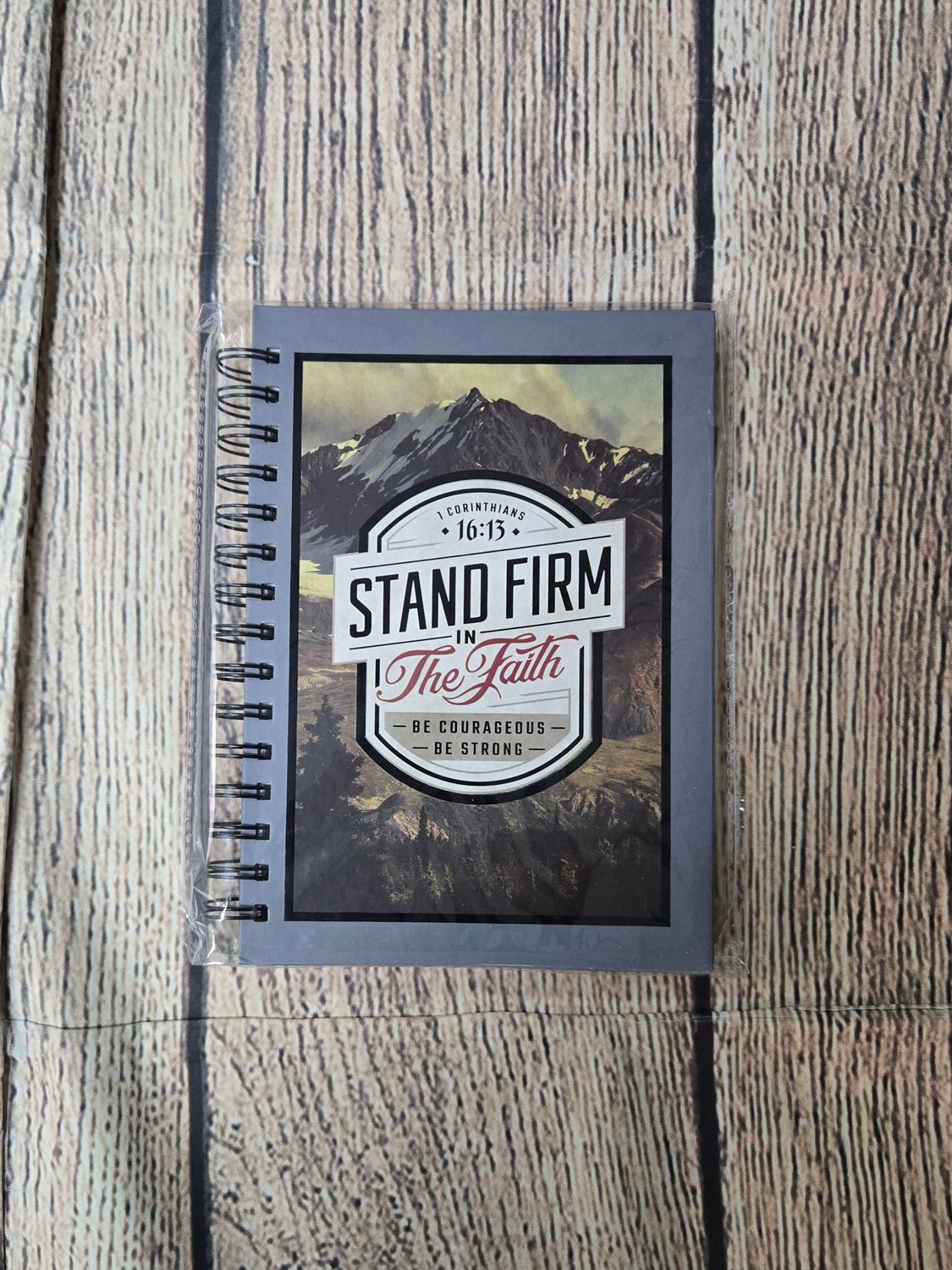 Stand Firm in the Faith Mountain View Wirebound Journal