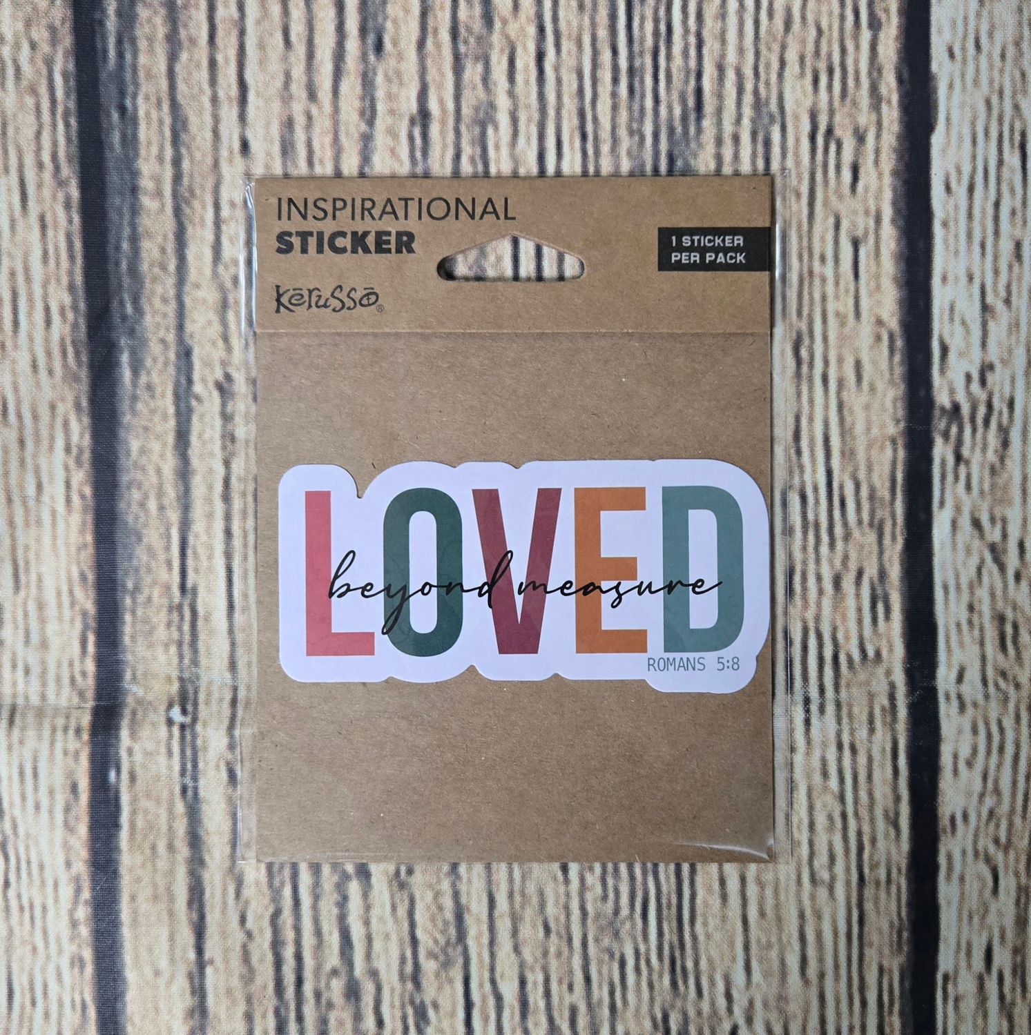 Kerusso Loved Beyond Measure Inspirational Sticker