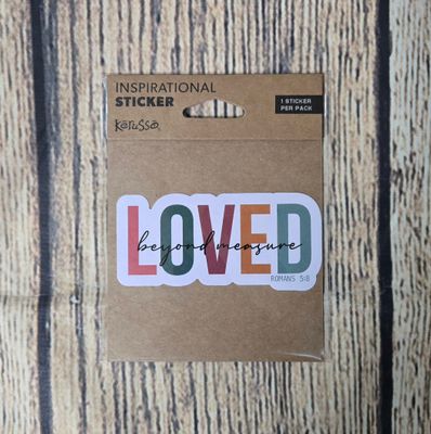 Kerusso Loved Beyond Measure Inspirational Sticker