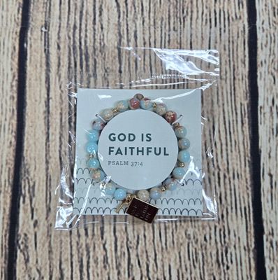 Grace and Truth God is Faithful Keepsake Bracelet