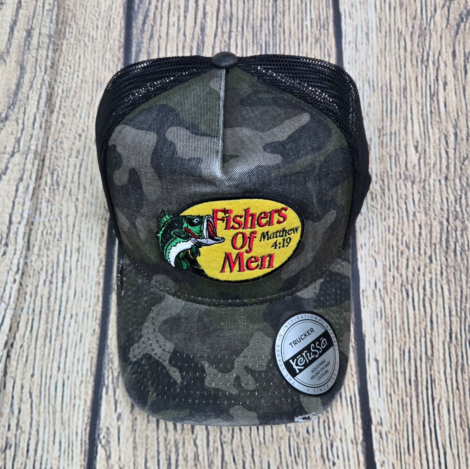 Fishers of Men Kerusso Camo Colored Men&#39;s Baseball Cap