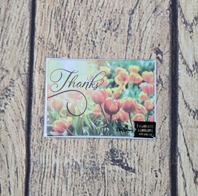 Tulip Thanks Card and Envelope Package