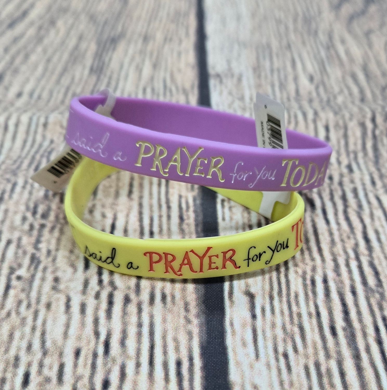 I Said a Prayer for You Today Silicone Bracelets