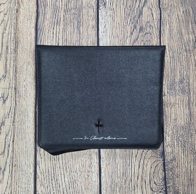 In Christ Alone Black 2XL Bible Cover