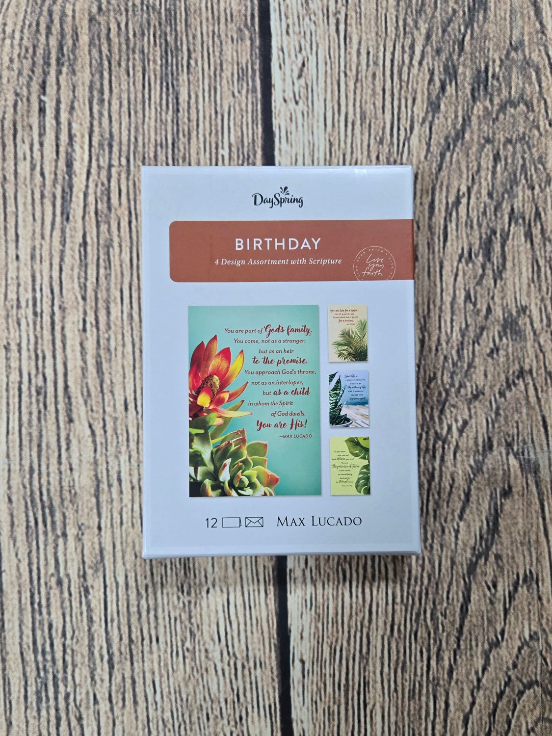 Dayspring Birthday Max Lucado Boxed Cards