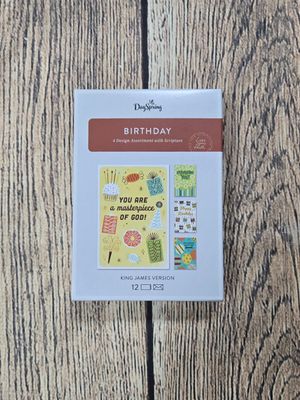 Dayspring Birthday Festive Assortment Boxed Cards - KJV