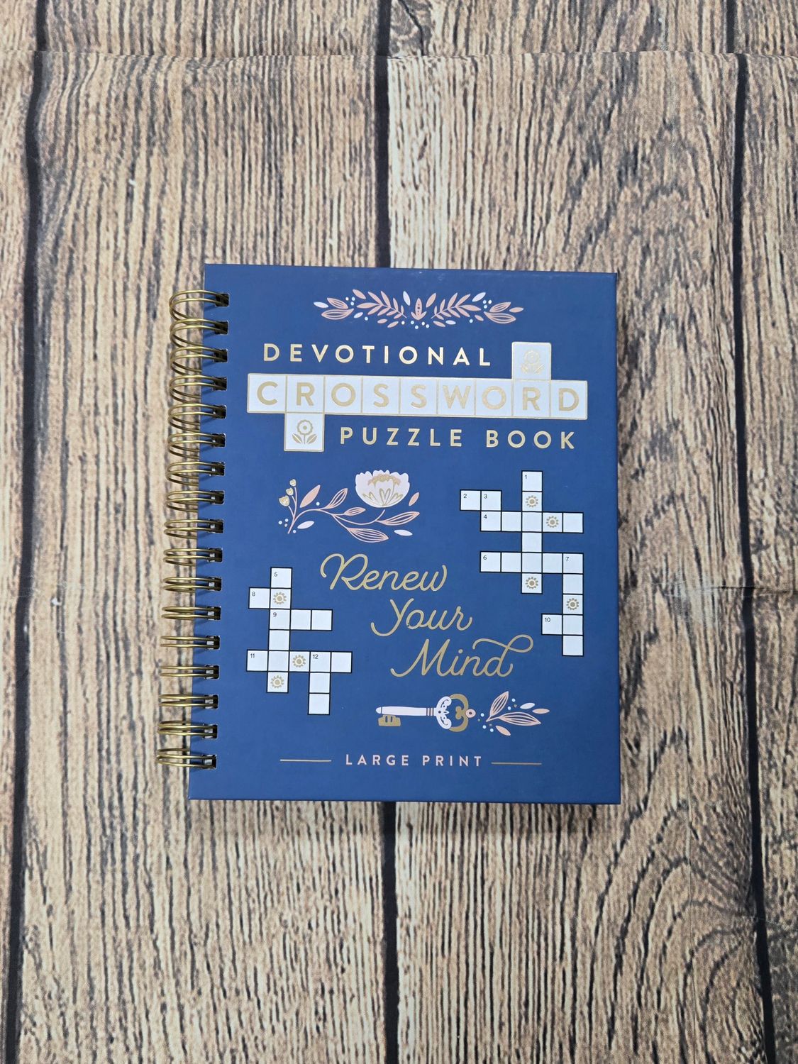 Devotional Crossword Puzzle Book: Renew Your Mind - Large Print