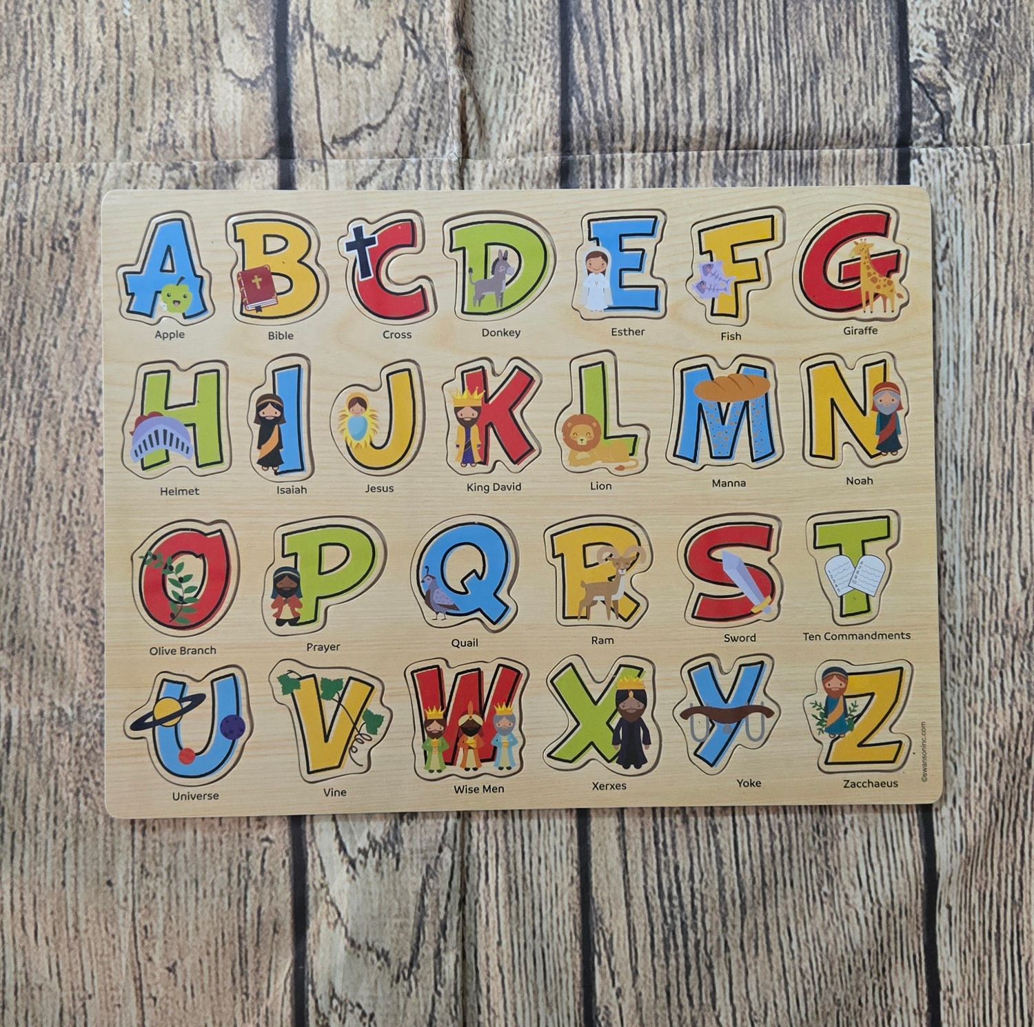 Bible ABC Wooden Puzzle