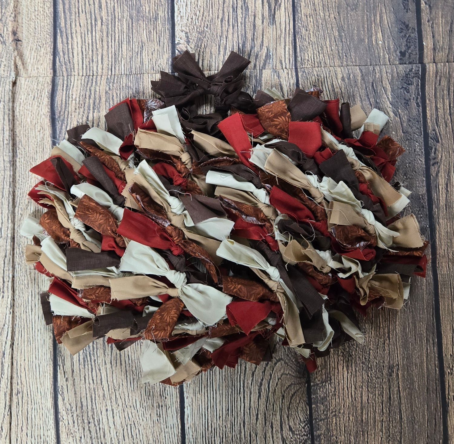 Pumpkin Rag Wreath