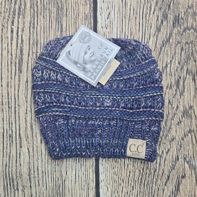 Kids Multi-Tone C.C. Beanie Tail - Purple Color