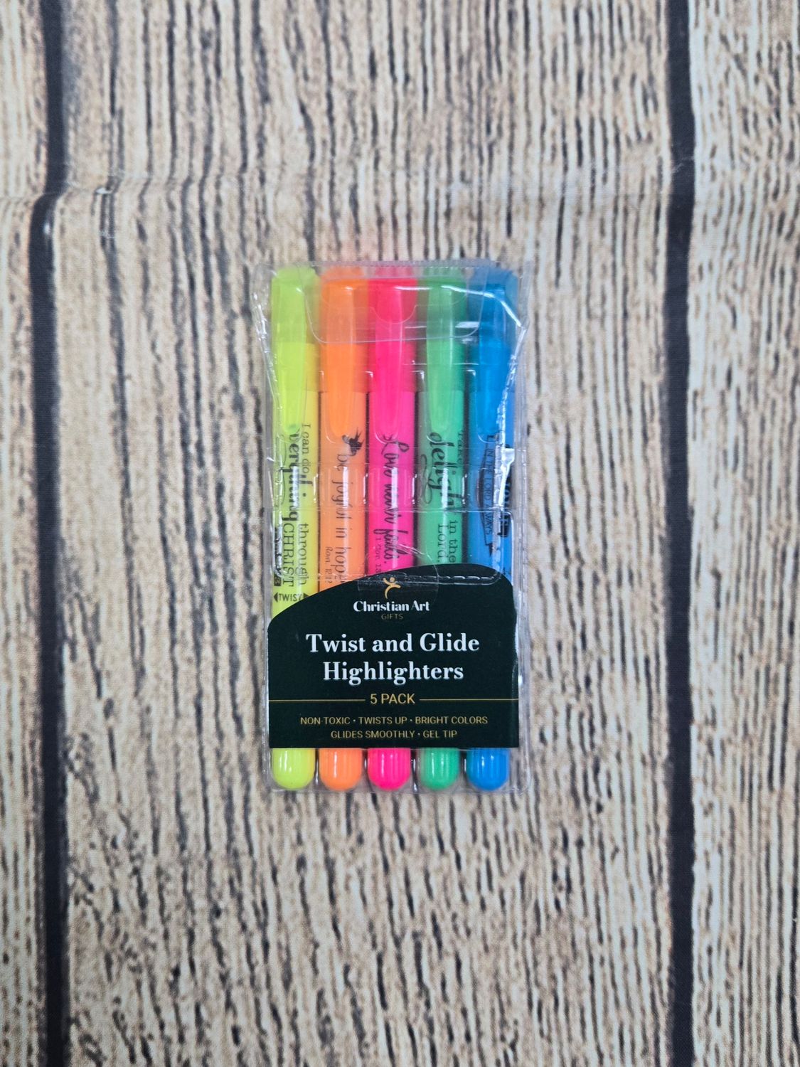 Twist and Glide 5 Piece Highlighters