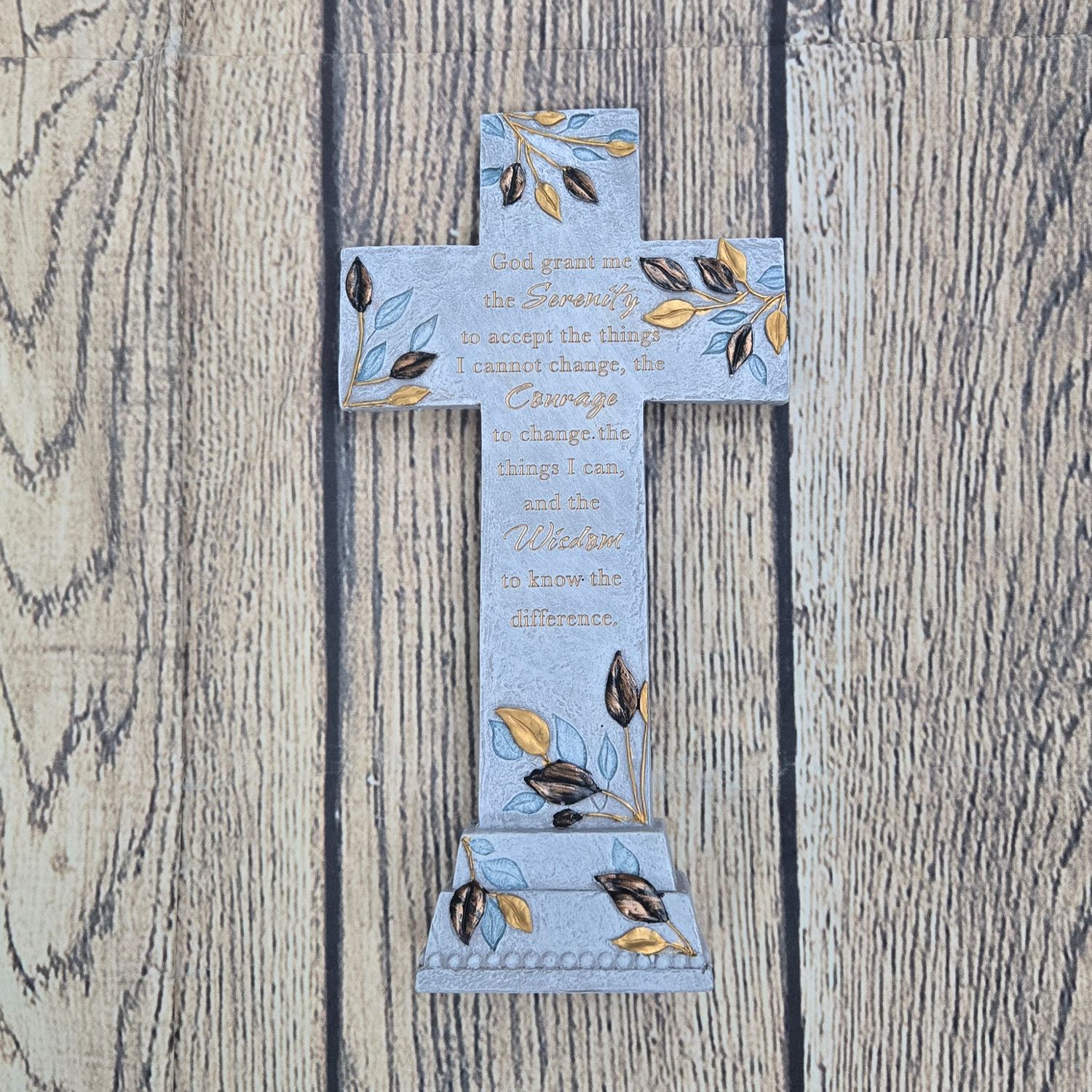 Serenity Prayer Cross Tabletop