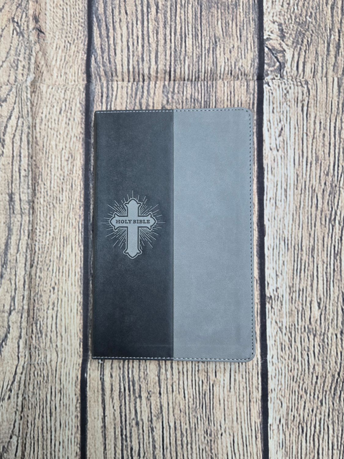 NIV Thinline Bible For Kids - Gray Leathersoft