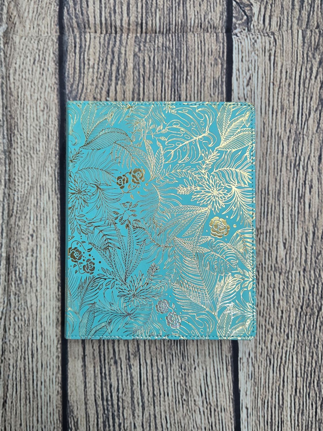 NIV Journal the Word Bible for Women: Teal/Gold Leathersoft