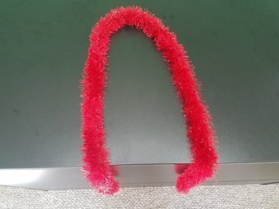 Red Glitter Eyelash Scarf