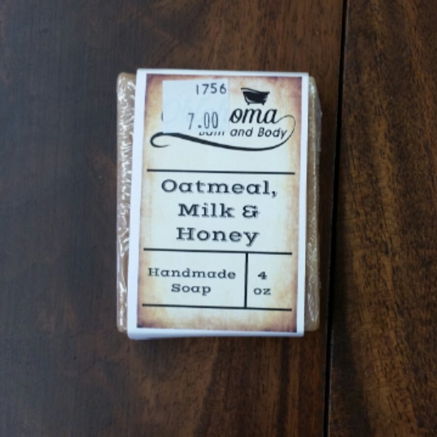 Goat's Milk Bar Soap - Oatmeal, Milk & Honey