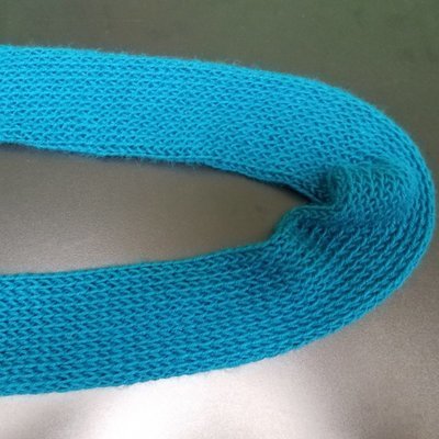 Handmade Velvet Blue Scarf