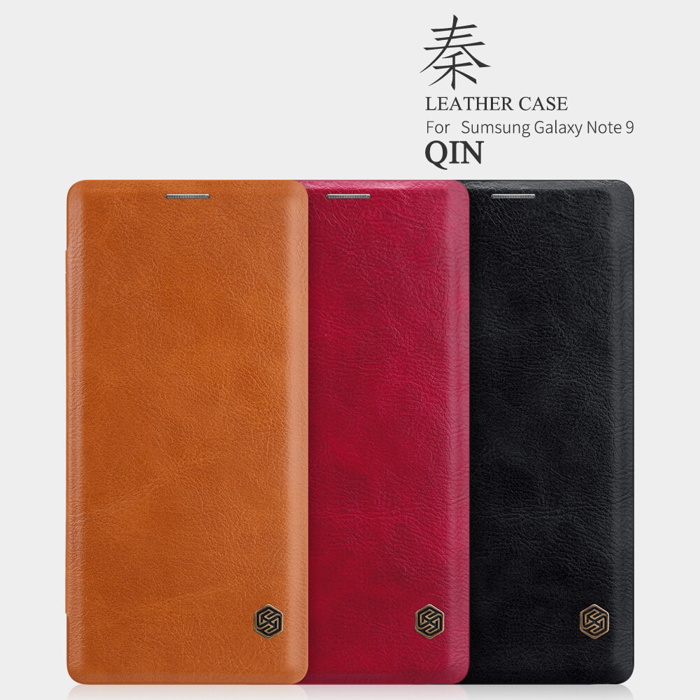Samsung Galaxy Note 8 and Note 9 Nillkin QIN Leather Flip Case
