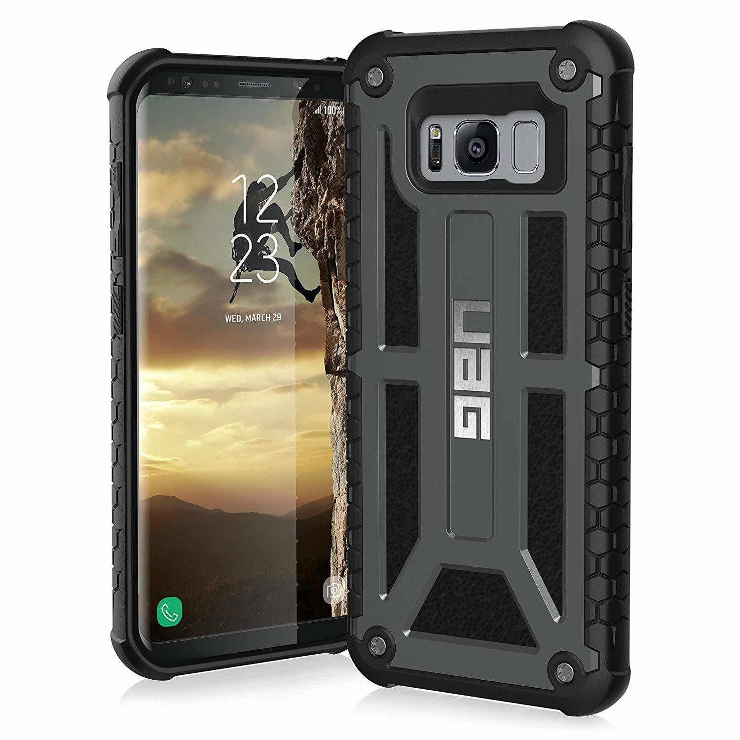UAG Monarch Black /Carbon for Samsung Galaxy S7 Edge, S8 and S8Plus
