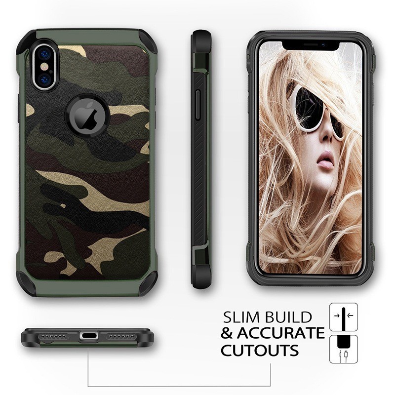 NX Camo Case Military Cover for iPhone X, Xs and Xs Max
