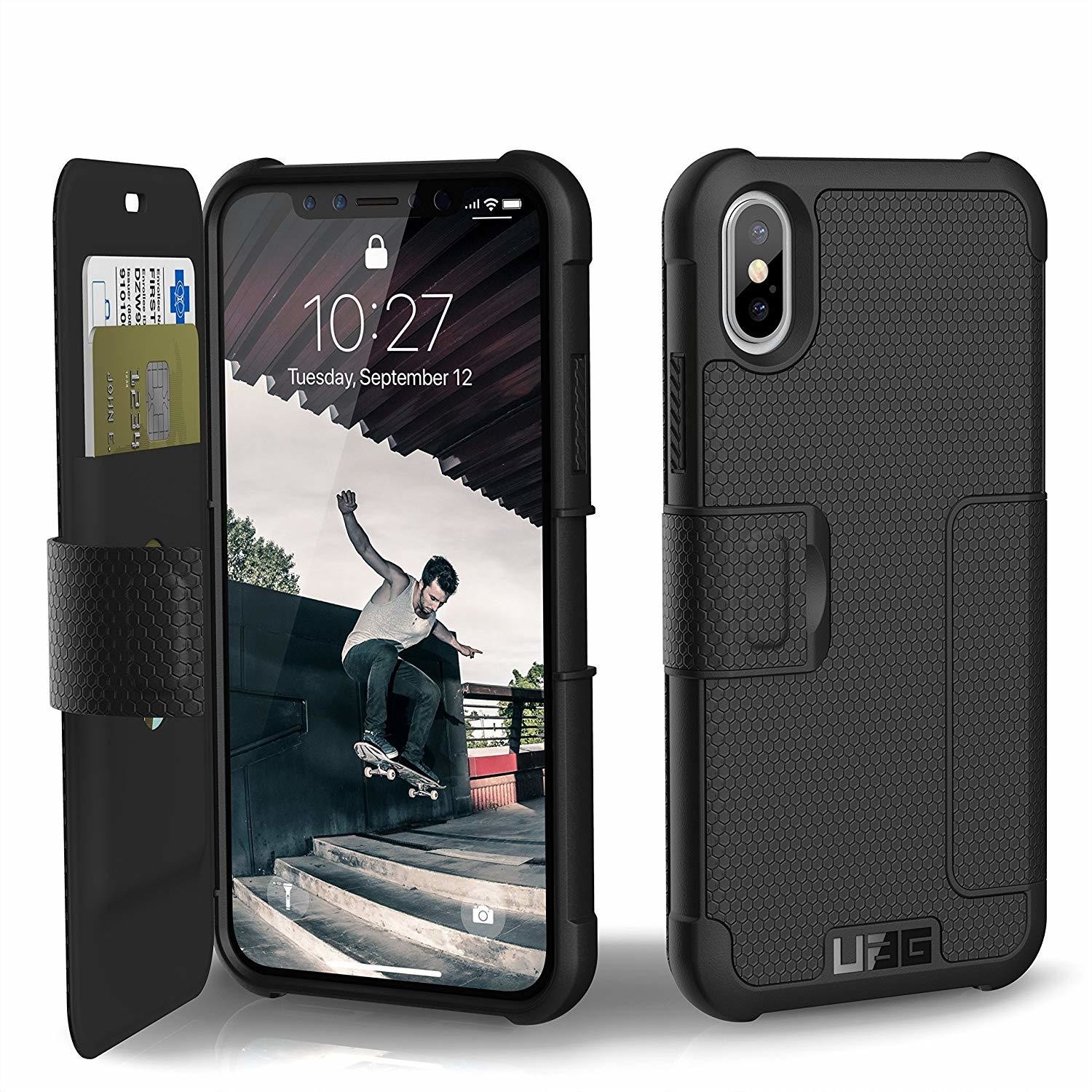 URBAN ARMOR GEAR UAG Folio iPhone Xs/X and Xs Max Metropolis Feather-Light Rugged Military Drop Tested iPhone Case