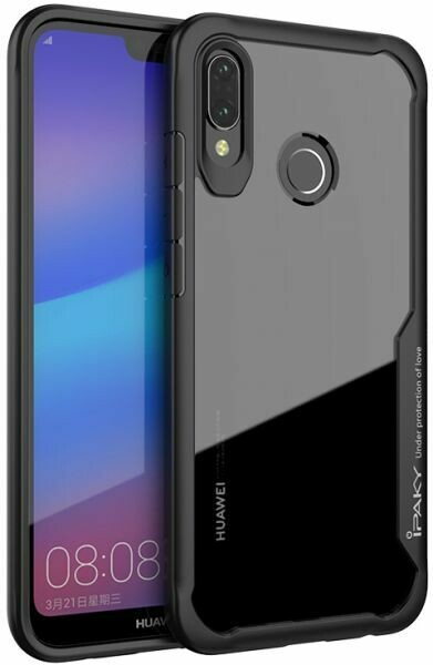 iPaky Clear back for Huawei Y9 2019 with 3D Full cover Glass Protector