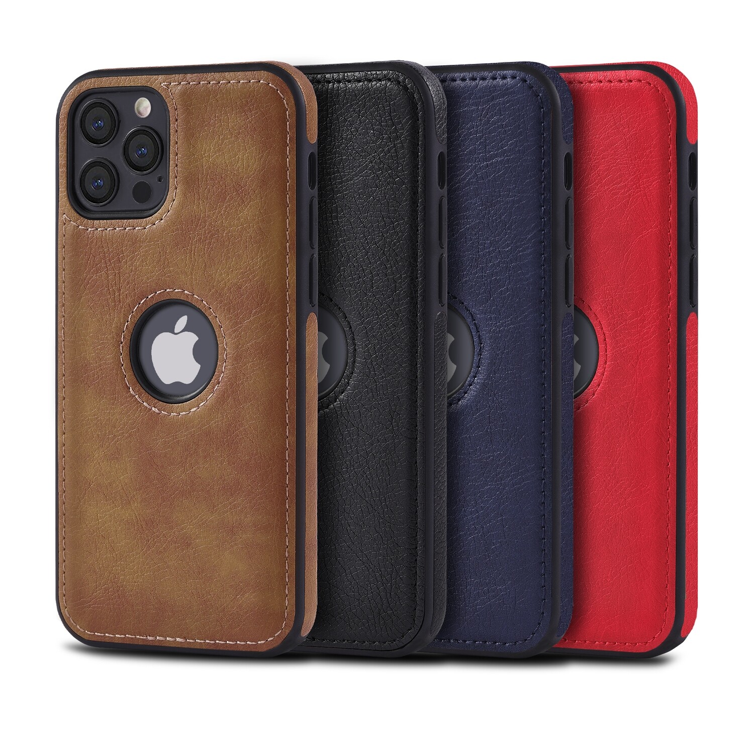 Luxury PU Leather Shockproof Business Style Mobile Phone Case for iPhone 11, 11Pro, 11 Pro Max, 12, 12 Pro, 12 Pro Max