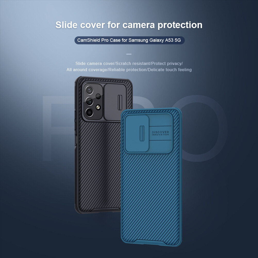 Samsung Galaxy A53 Nillkin Camshield Pro Office Style Premium Hybrid PC + Rubber TPU Shockpoof Case