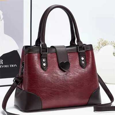 Mandy Collection Classic TOP Style Premium Leather Women Handbag