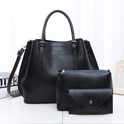 3 in 1 KUOY Premium Leather Ladies Bag