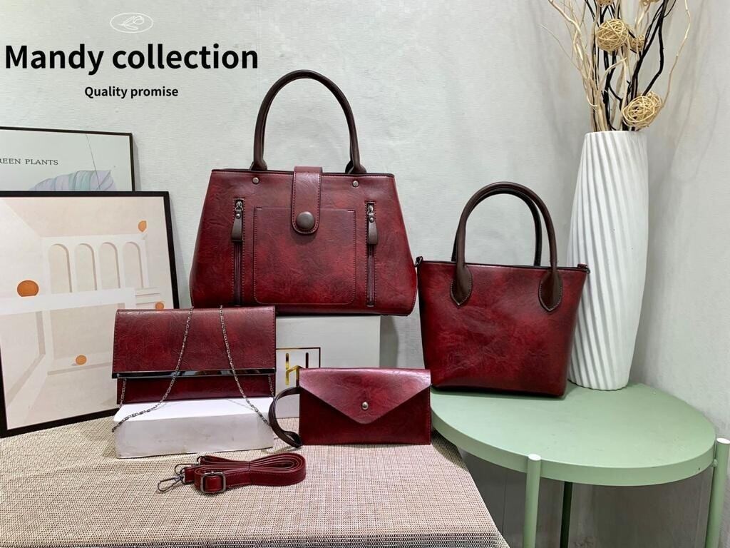 4 in 1 Mandy Collection Classic Modern Style Women Bags