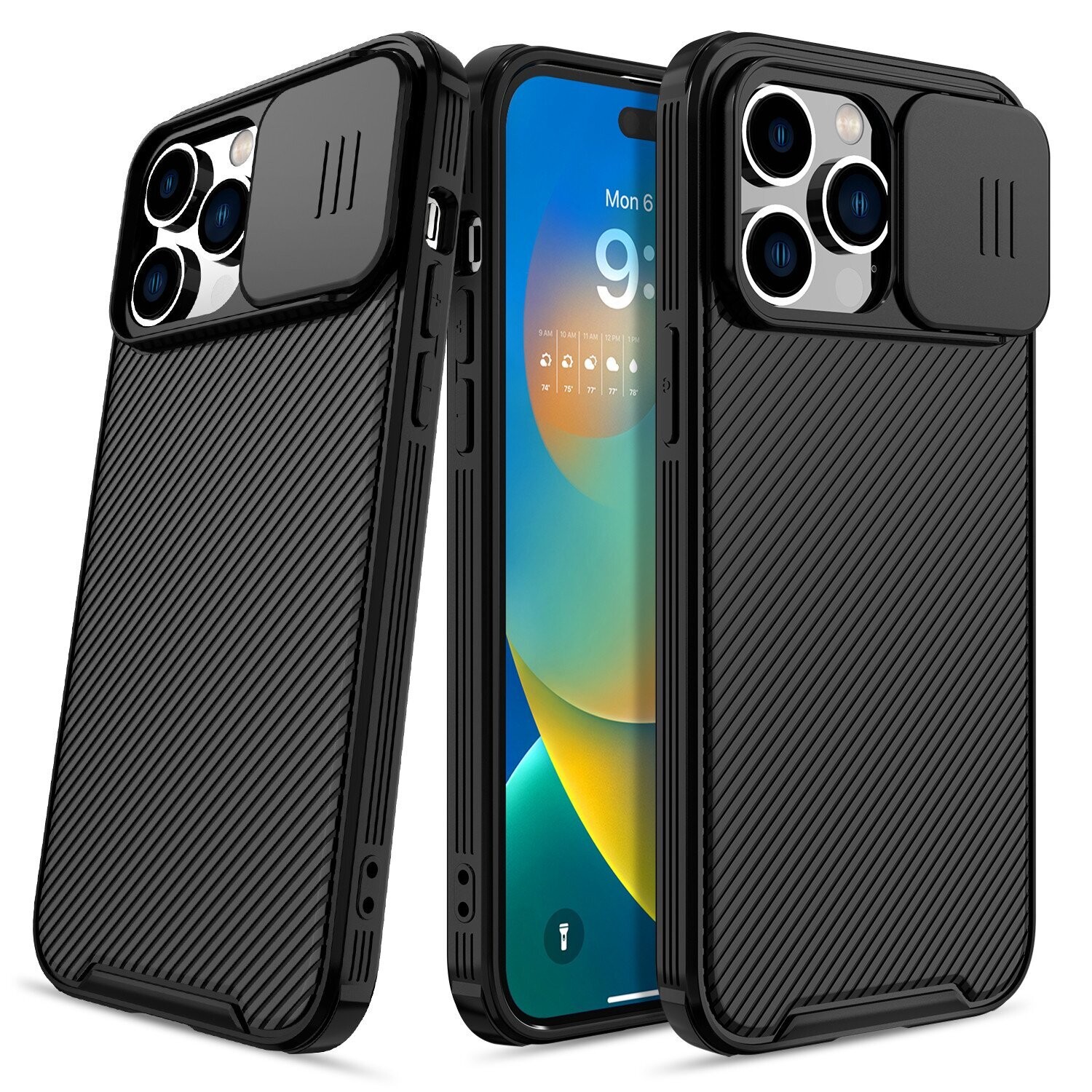 iPhone 12, iPhone 13 and iPhone 14 Series Devices Nillkin Camshield Pro Business Style Premium Luxury Case