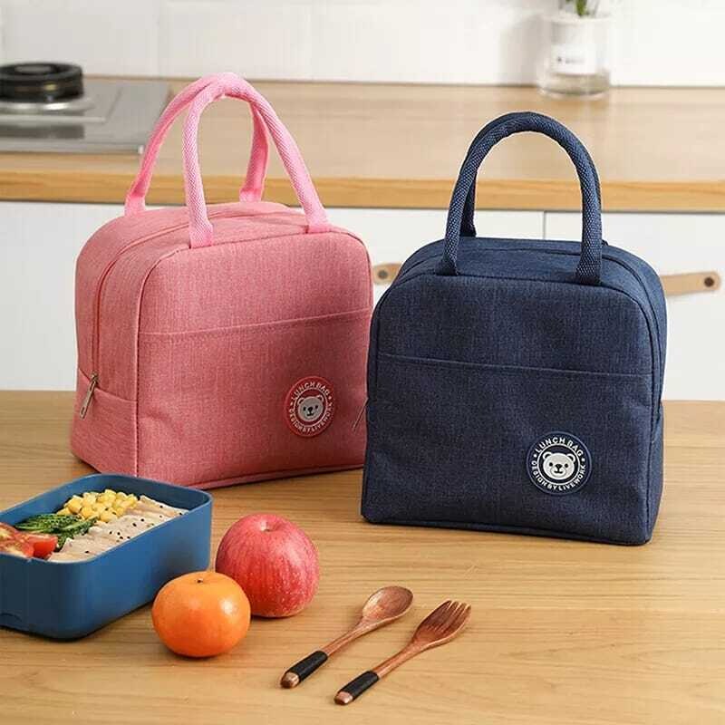 Insulated Lunch Bag, Reusable Lunch Box, Waterproof Lunch Bag, Suitable for Work, Picnic and Travel