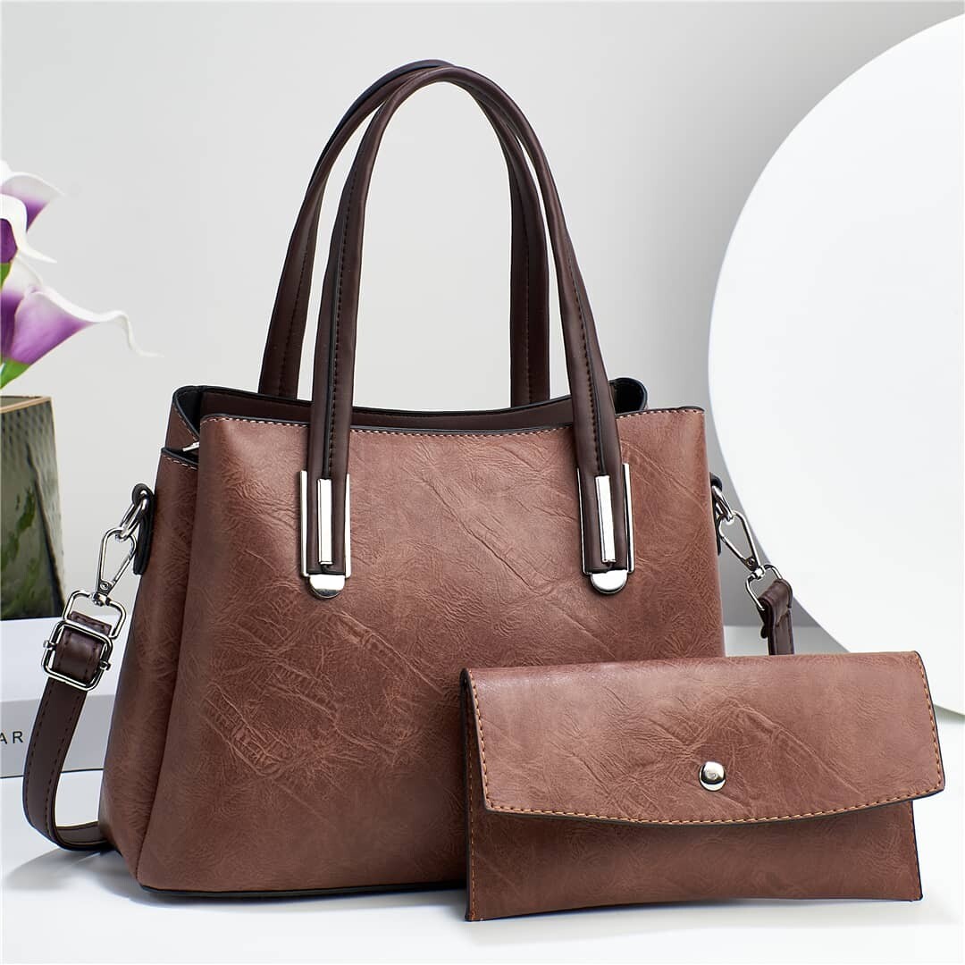 New Design 2023 Bolsos Fashion 2 in 1 Purse and Crossbody Satchel Shoulder Bag