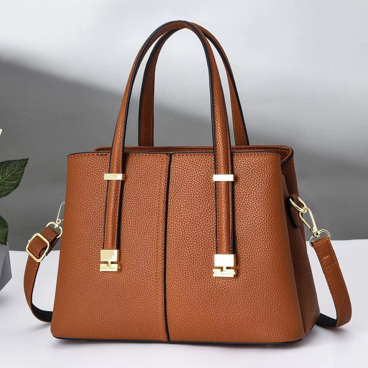 Fashion Design Diophy Women European Style Grain Leather Textured Cross Shoulder Bag