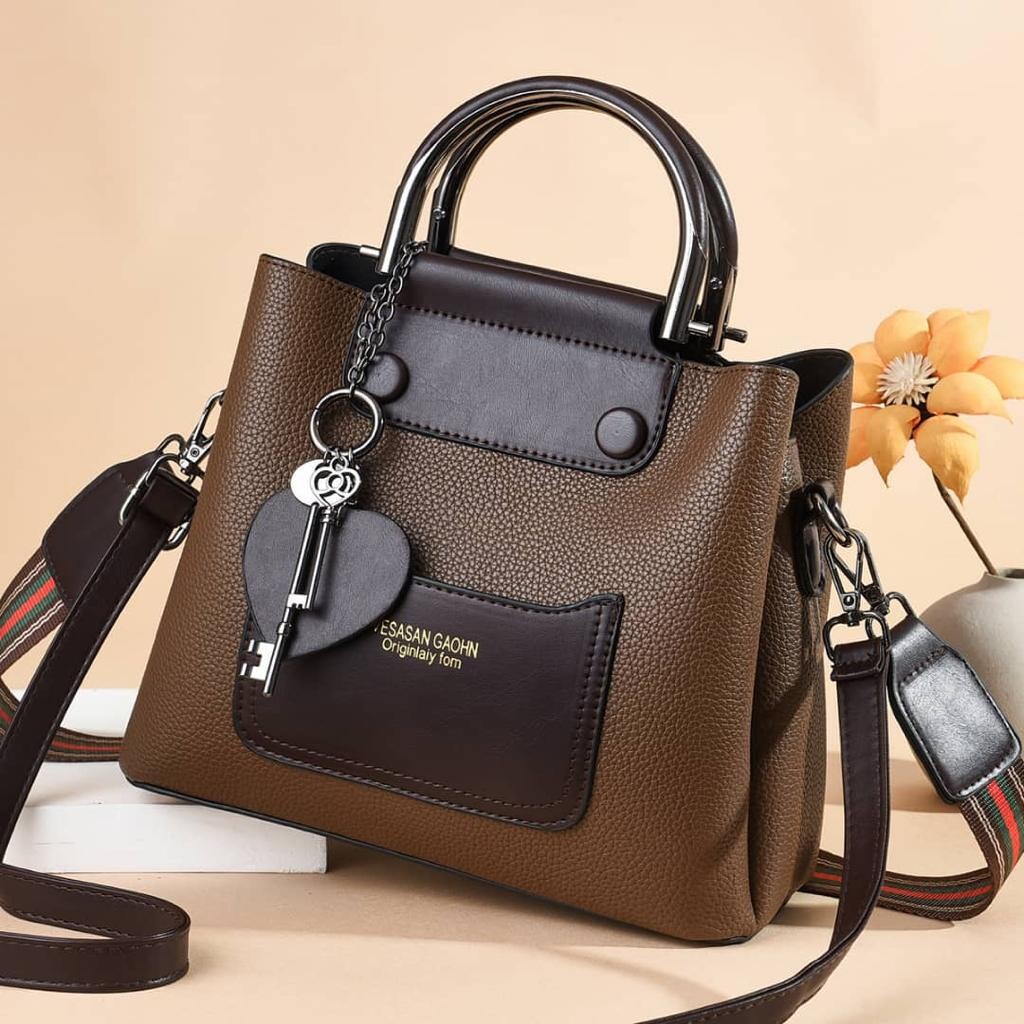 VESASAN GAOHN Grain Leather Classic Mini-Design Cross Shoulder Small Size Sling Bag